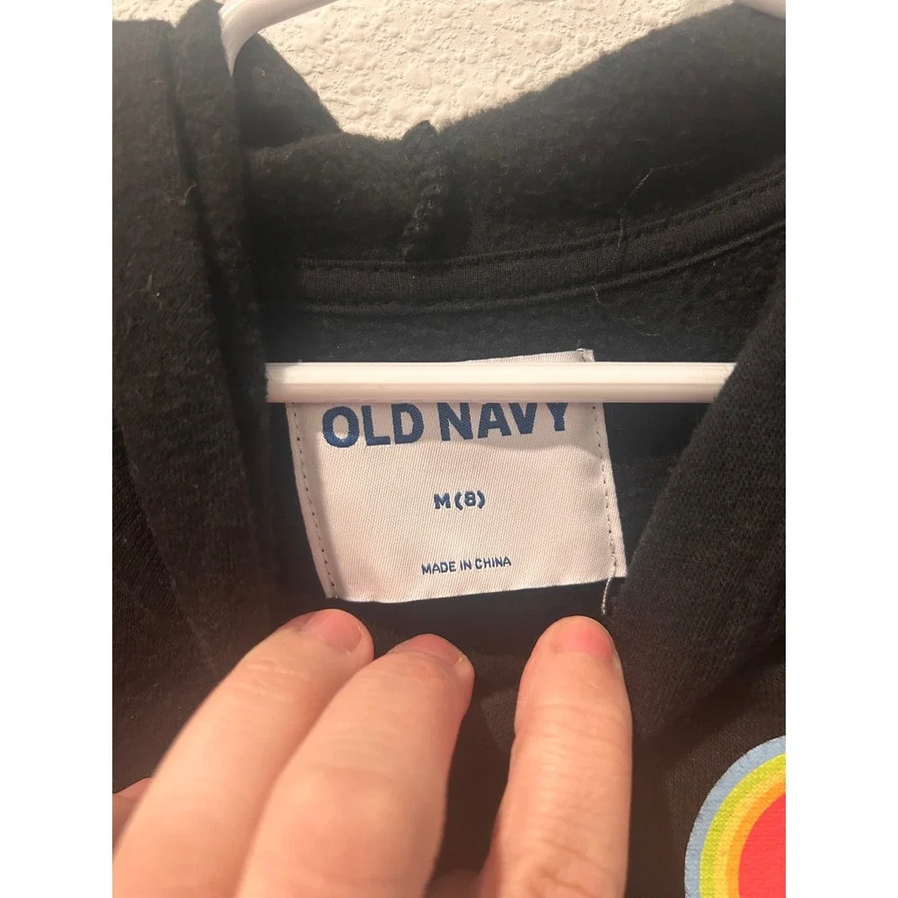 Old Navy Kids Care Bears Cuter Together Black‎ Graphic Hoodie Size M 8